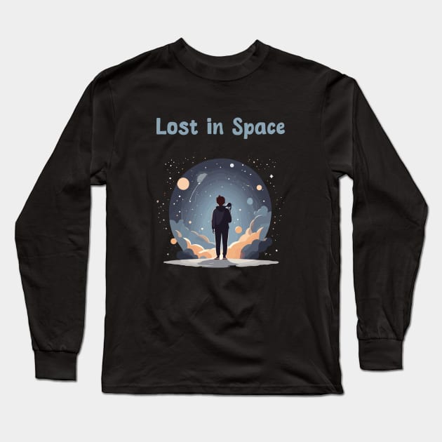 Lost in spce Long Sleeve T-Shirt by Patterns-Hub